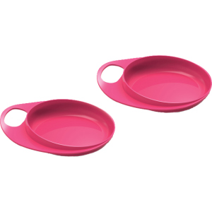 купить Набор детских тарелок Nuvita Easy Eating мелкая 230 мл 2 шт (NV8451Pink)