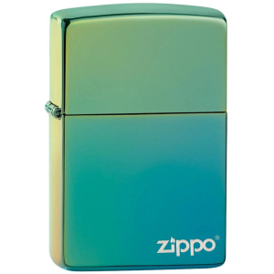 Зажигалка Zippo Reg HP Teal Logo Хамелеон (Zippo 49191 ZL)