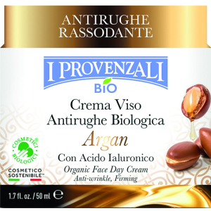 хороша модель Крем для обличчя I Provenzali Argan денний зміцнюючий для сухої та зрілої шкіри з органічною олією Аргани та Гіалуроновою кислотою 50 мл (8025796006281)