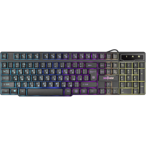 Клавиатура проводная Defender Mayhem GK-360DL USB RGB (45360) ТОП в Луцке