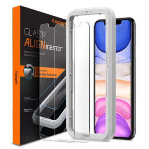 Захисне скло Spigen для iPhone 11/XR AlignMaster Glas tR, 2 pack ТОП в Луцьку