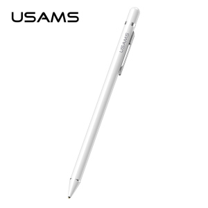 купити Стілус для телефону або планшета USAMS Touch Screen Stylus Pen (With clip) US-ZB057. White