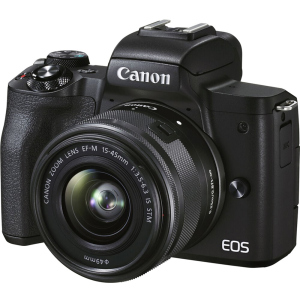 Фотоаппарат Canon EOS M50 Mark II Premium Live Stream Kit Black (4728C059) Официальная гарантия! лучшая модель в Луцке