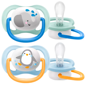 Пустушка ортодонтична Philips Avent Ultra Air Animal для хлопчиків 0-6 місяців (8710103949336) в Луцьку