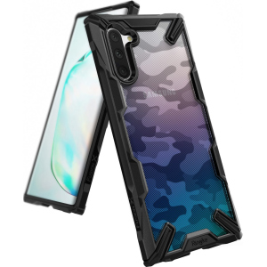 Панель Ringke Fusion X Design для Samsung Galaxy Note 10 Camo Black ТОП в Луцке