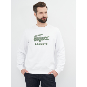 Світшот Lacoste SH0065-001 XL (T6) White (3665926024225) краща модель в Луцьку