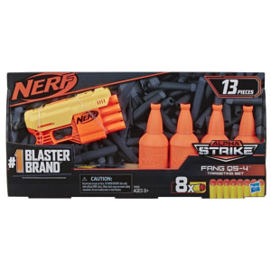 Бластер Hasbro Nerf с мишенями Nerf Alpha Strike Fang QS4 (E8308) (5010993634781) лучшая модель в Луцке