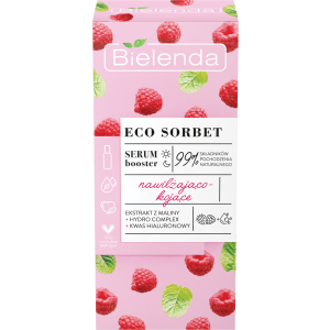 Сыворотка Bielenda Sorbet Raspberry Успокаивающая Увлажняющая 30 мл (5902169042745) ТОП в Луцке