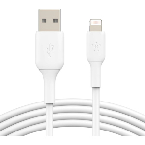 купити Кабель Belkin USB-A - Lightning PVC 2 м White (CAA001BT2MWH)