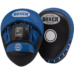 Лапы боксерские Boxer 0.8 мм Черно-синие (2013-01B) лучшая модель в Луцке
