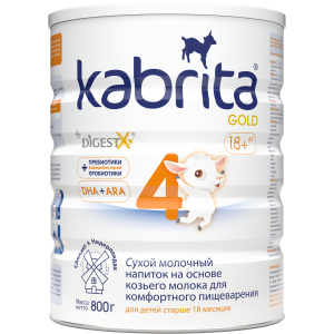 Сухая молочная смесь Kabrita 4 Gold для детей старше 18 месяцев 800 г (8716677008561)