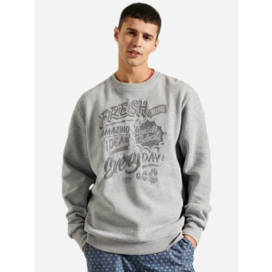 Світшот Superdry M2010995A-07Q S Grey Marl (5059046836222) краща модель в Луцьку