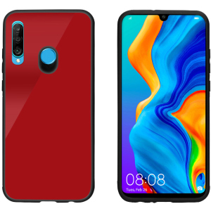 Панель Intaleo Real Glass для Huawei P30 Lite Red