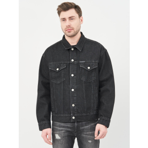 Джинсова куртка Calvin Klein Dad Jeans Jacket J30J318076-1BY XL Denim Black (8719853756102) ТОП в Луцьку