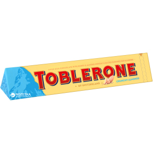 Упаковка шоколаду Toblerone Молочний з хрустким мигдалем 100 г х 20 шт (7622300710620) в Луцьку
