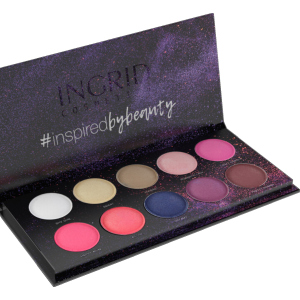 Палітра тіней для повік Ingrid Cosmetics Matt & Glam Colors оf Women Nature Професійна 10 відтінків 27 г (5907619823721)