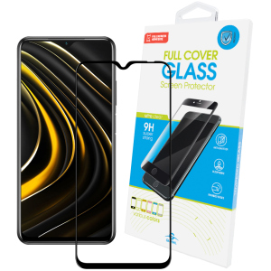 Защитное стекло Global Full Glue для Xiaomi Poco M3 Black