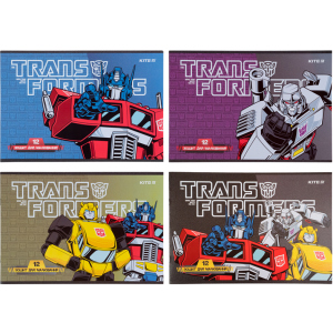 Набір зошитів для малювання Kite Transformers скоба 12 аркушів 20 шт 4 дизайну (TF21-241) в Луцьку
