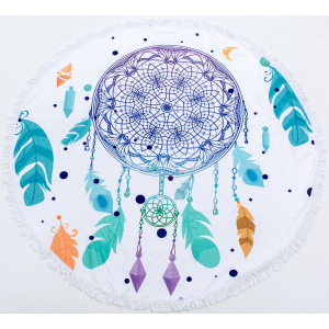 Пляжний рушник MirSon №5052 Summer Time Dream catcher 150x150 см в Луцьку