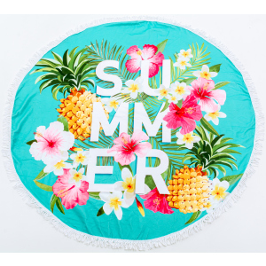 Пляжний рушник MirSon №5055 Summer Time Garden stuff 150x150 см ТОП в Луцьку