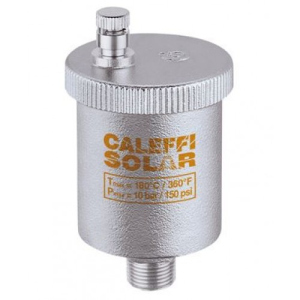 Повітровідвідник Caleffi Solar DN 3/8" для сонячних систем (з кульовим краном) 250131 в Луцьку