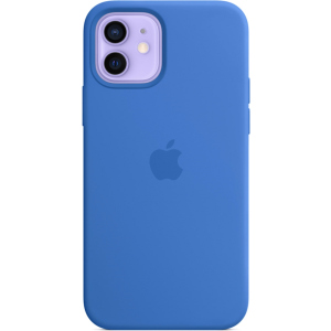 купить Панель Apple MagSafe Silicone Case для Apple iPhone 12/12 Pro Capri Blue (MJYY3ZE/A)