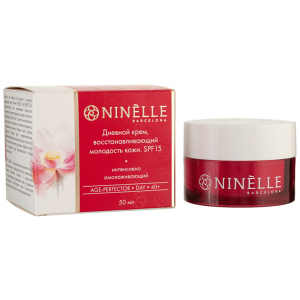 Крем для обличчя Ninelle Barcelona Age-perfector 40+ денний, що відновлює молодість шкіри SPF-15 50 мл (8435328113576) краща модель в Луцьку