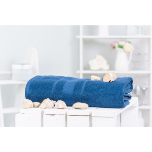 Банное полотенце MirSon №5006 SoftNess Kingblue 100x150 см (2200003181241) ТОП в Луцке