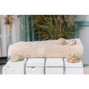 Банное полотенце MirSon №5014 SoftNess Beige 100x150 см (2200003181326) лучшая модель в Луцке