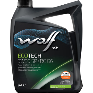 Моторна олія Wolf EcoTech 5W30 SP/RC G6 4 л (1047292) краща модель в Луцьку