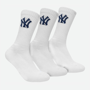 Носки New York Yankees 3 pk Crew 15100002-1001 31-34 р 3 пары Белые (8718984008951) ТОП в Луцке