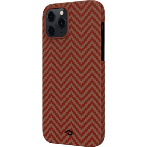 Панель Pitaka MagEZ Case Herringbone для iPhone 12 Pro Red/Orange рейтинг