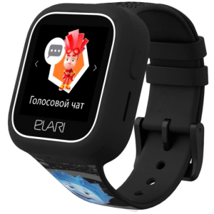 Дитячий телефон-годинник з GPS трекером Elari FixiTime Lite Black (ELFITL-BLK) краща модель в Луцьку