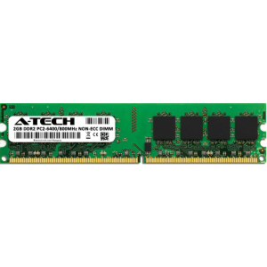 Оперативна пам'ять A-Tech 2GB DDR2-800 (PC2-6400) DIMM (AT2G1D2D800NA0N18V) ТОП в Луцьку