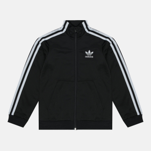 Спортивна кофта дитяча Adidas Track FM5681 140 см Black (4062054668298) краща модель в Луцьку