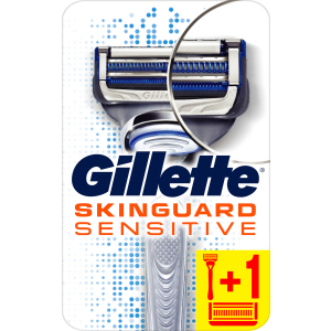 Станок для бритья мужской (Бритва) Gillette SkinGuard Sensitive с 2 сменными картриджами (7702018486342) в Луцке