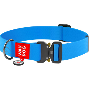 Нашийник Collar Waudog Waterproof XXL 40 мм 43-70 см Блакитний (28012) краща модель в Луцьку