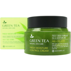 Крем для обличчя Bonibelle Зелений Чай Green Tea Fresh Moisture Control Cream 80 мл (8809474497161) краща модель в Луцьку