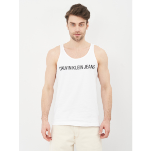 Майка Calvin Klein Institutional Logo Reg Tank J30J315249-YAF L Ck White (8719852659008) ТОП в Луцьку