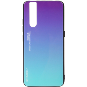 Панель BeCover Gradient Glass для Vivo V15 Pro Purple-Blue краща модель в Луцьку