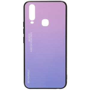 Панель BeCover Gradient Glass для Vivo Y15/Y17 Pink-Purple краща модель в Луцьку