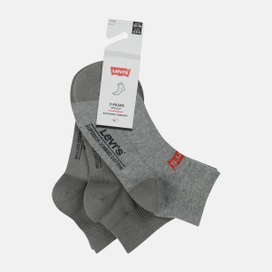 Набір шкарпеток Levi's 903051001-758 35-38 3 пари Middle Grey Melange (8720245101127) надійний