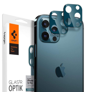 Скло на камеру Spigen GlastR Slim Optik Camera Lens 2-Pack для iPhone 12 Pro Pacific Blue