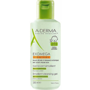 купити Пом'якшуючий гель, що очищає, A-Derma Exomega Control 2-в-1 200 мл (3282770144116)