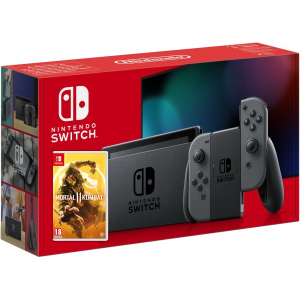 Nintendo Switch Gray (Upgraded version) + Гра Mortal Kombat 11 (російська версія) ТОП в Луцьку