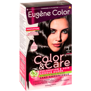 Фарба для волосся Eugene Perma без аміаку Color &amp; Care 1 Чорний 125 мл (3140100336191) ТОП в Луцьку