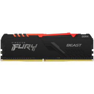 хорошая модель Оперативная память Kingston Fury DDR4-3200 8192MB PC4-25600 Beast RGB Black (KF432C16BBA/8)