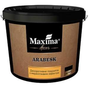 Декоративне покриття Maxima з мерехтливим ефектом "Arabesk" 5 кг (4820024427012) краща модель в Луцьку