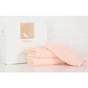 купить Набор банных полотенец MirSon №5080 Elite SoftNess Peach 50х90, 70х140, 100х150 (2200003961003)