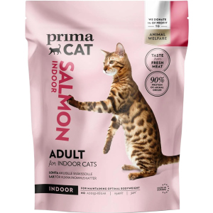 Сухой корм для взрослых котов Prima Cat Salmon Indoor Adult Cat Food с лососем 1.4 кг (6430069580559) надежный